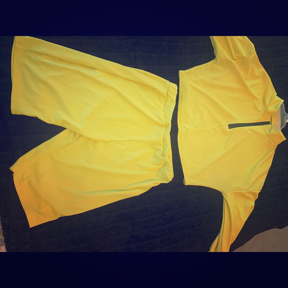 Yellow two piece pants set